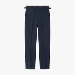 Quần Âu Cạp Sidetab Tím Than Tối Chống Nhăn, Co Giãn, Chống Bám Bẩn 8QAUT424TTT